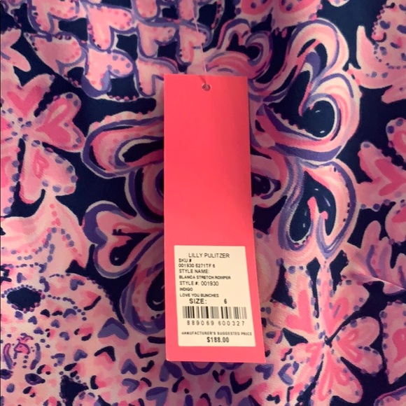 Lilly Pulitzer Blanca Stretch Romper Size 6 NWT - Picture 5 of 5